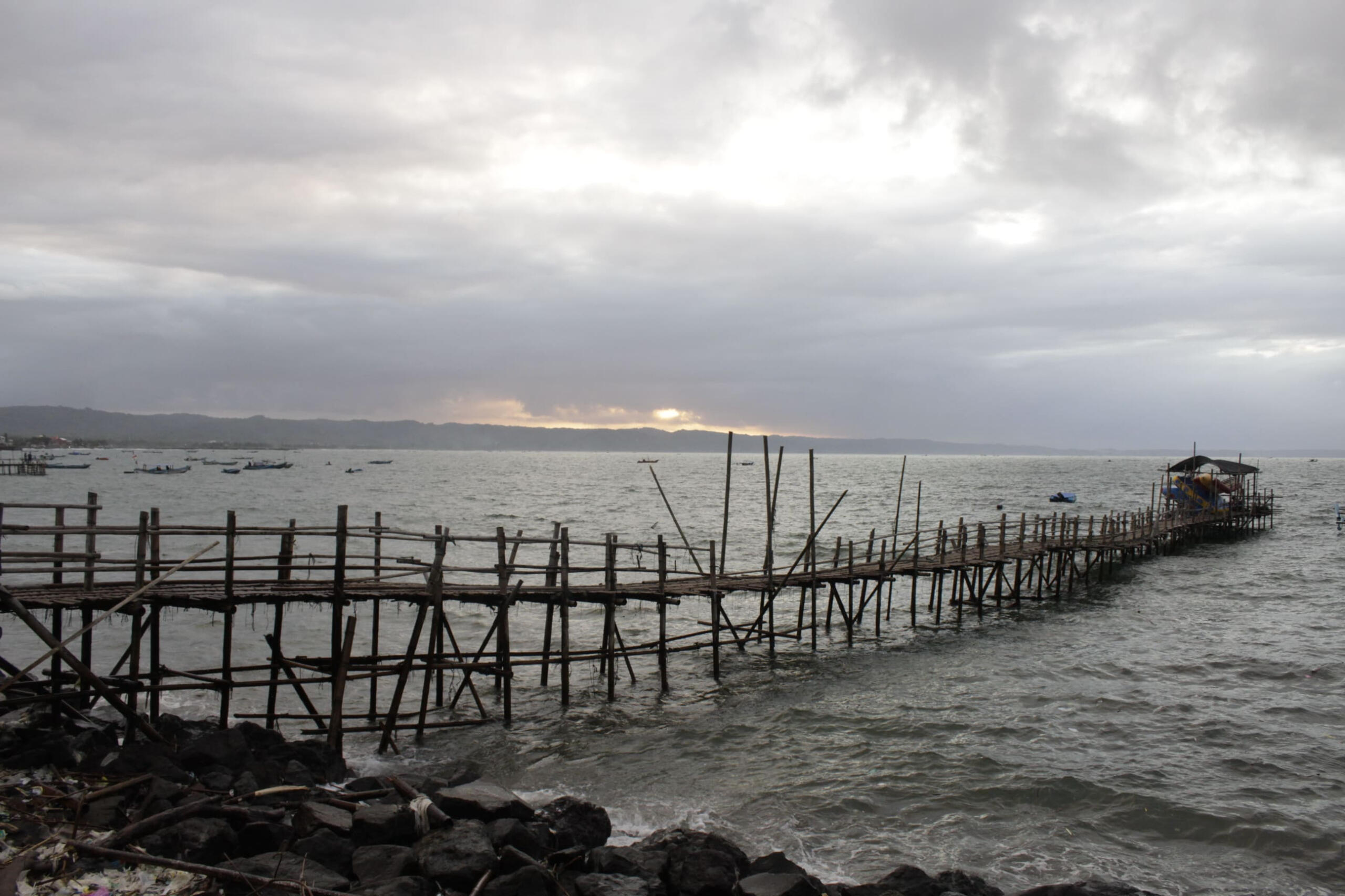 When the sun is shy to rise