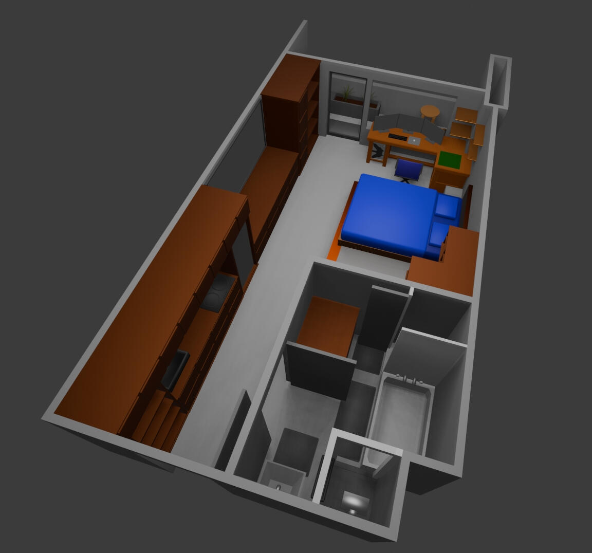 Apartment room layout