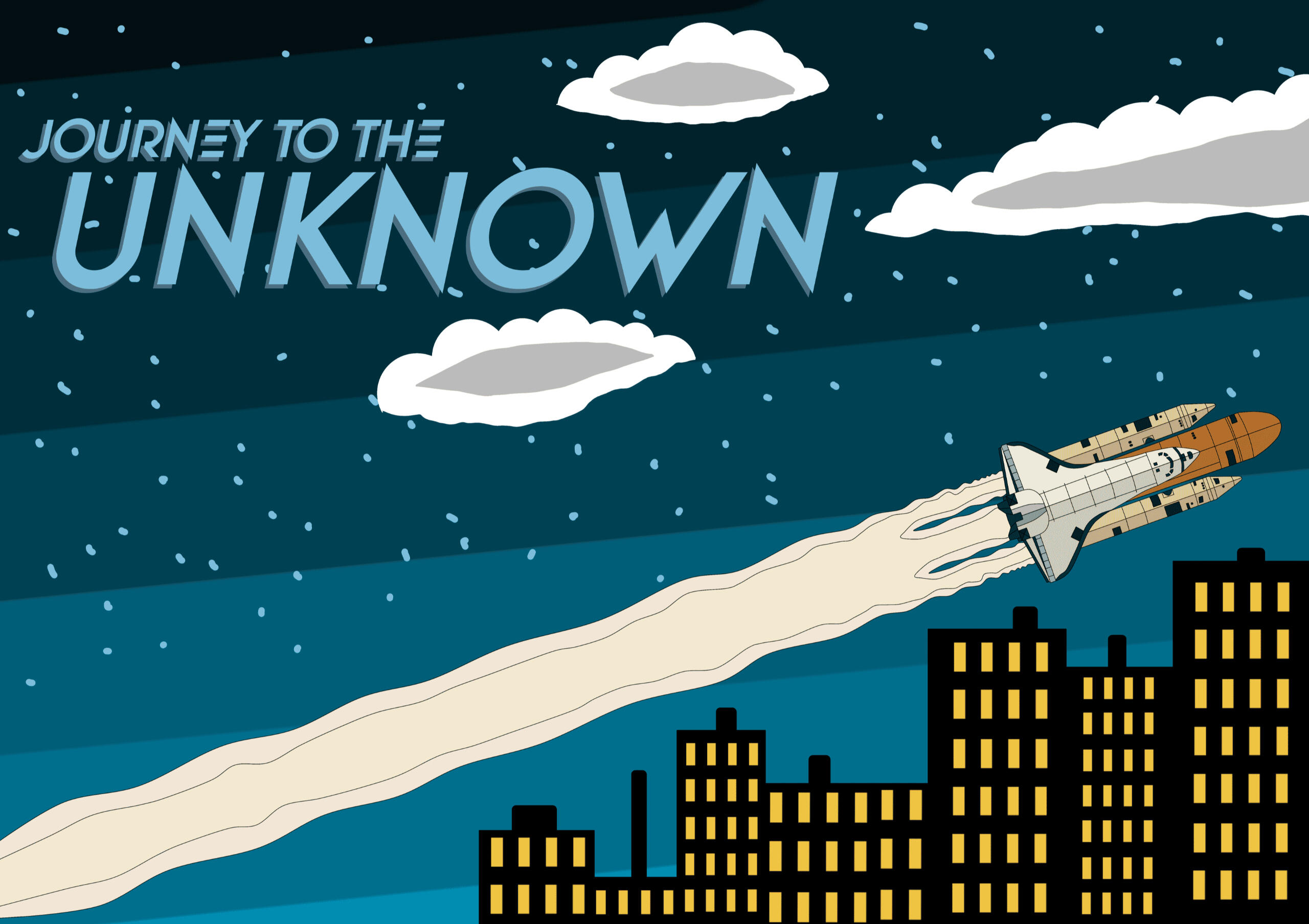 Rocket launched into the space